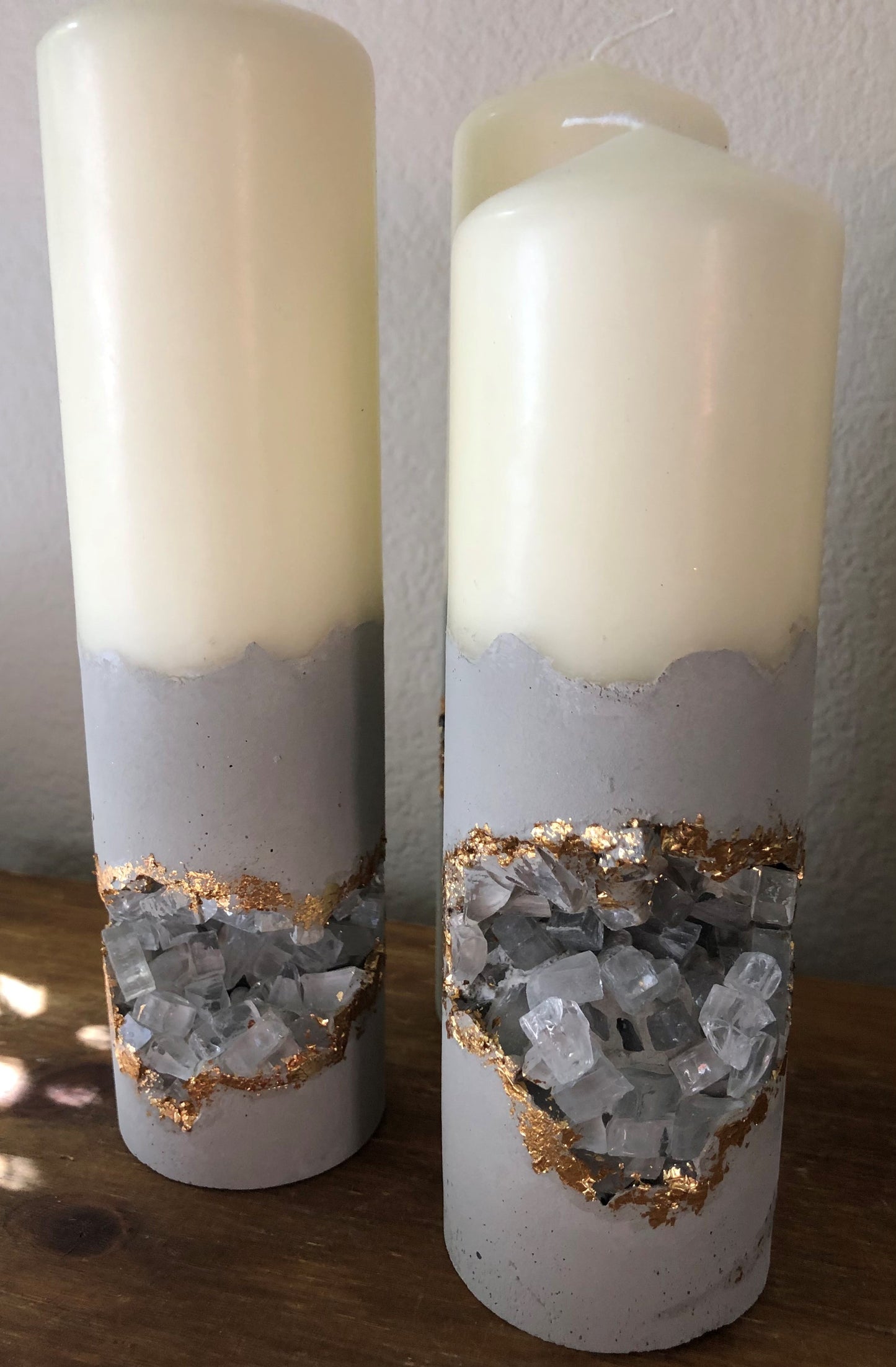 Fire and Ice Pillar Candle